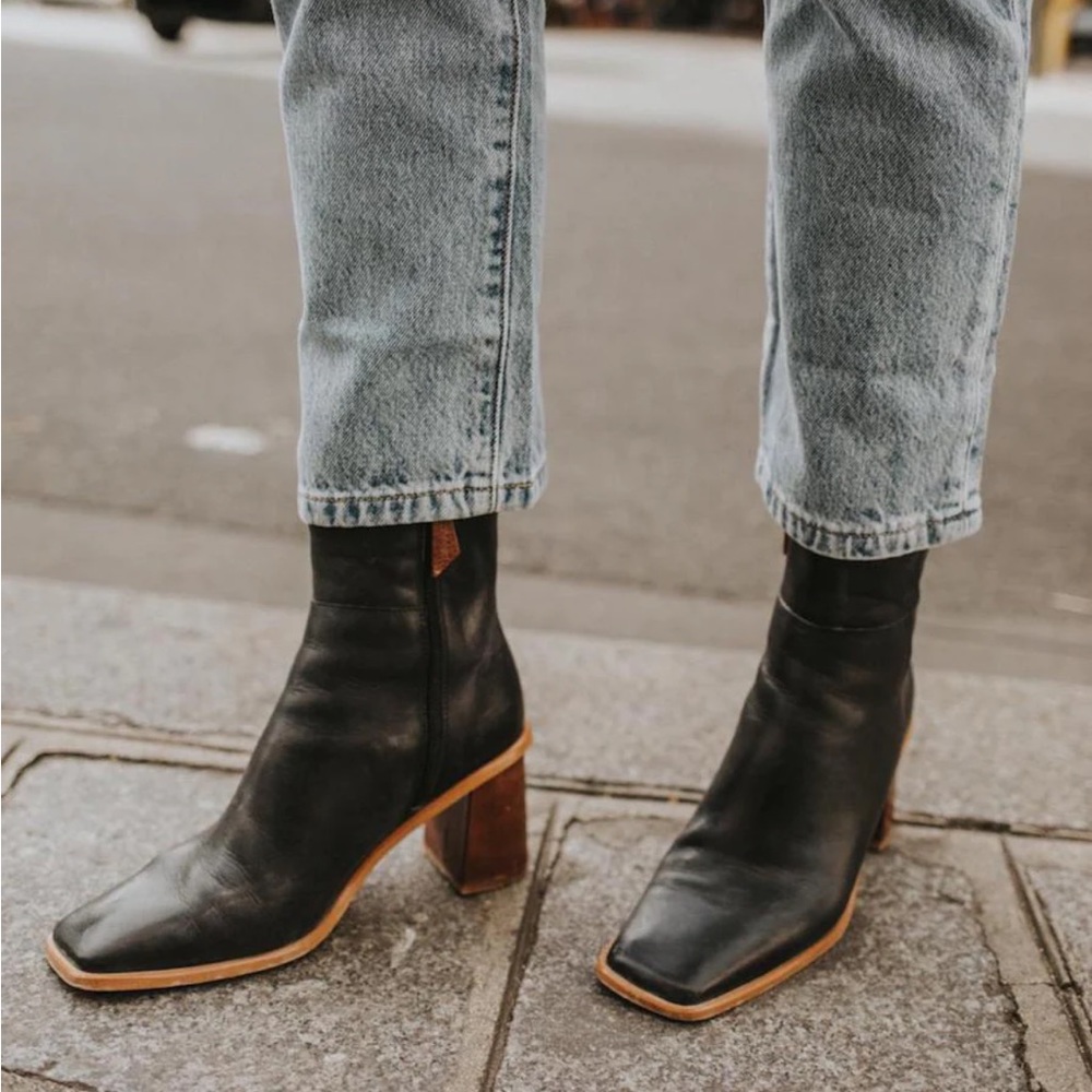 ALOHAS West Vintage Black Leather Ankle Boots. Used but in great condition.